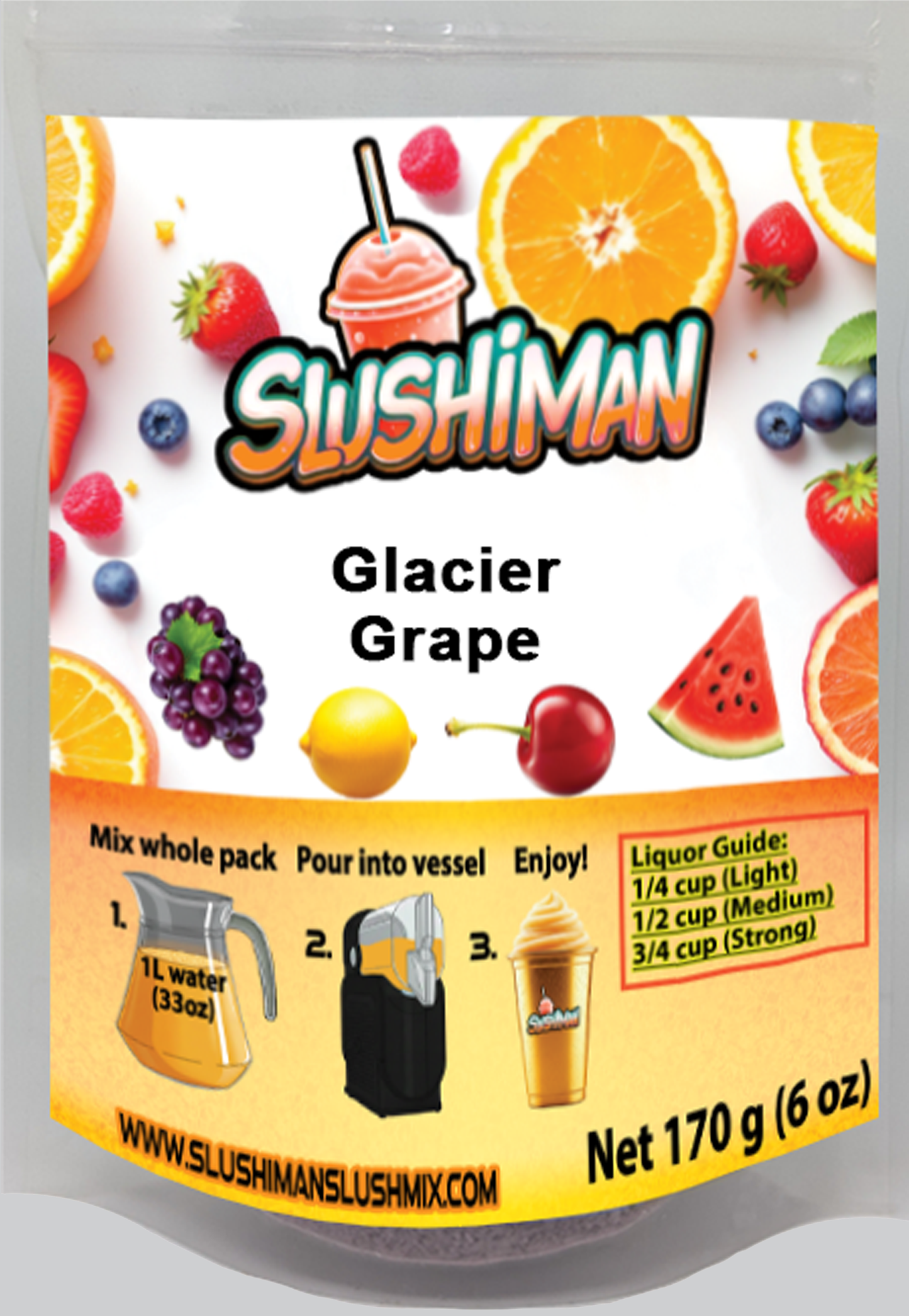 Slushiman - Glacier Grape - Premium Slushy Powder Mix