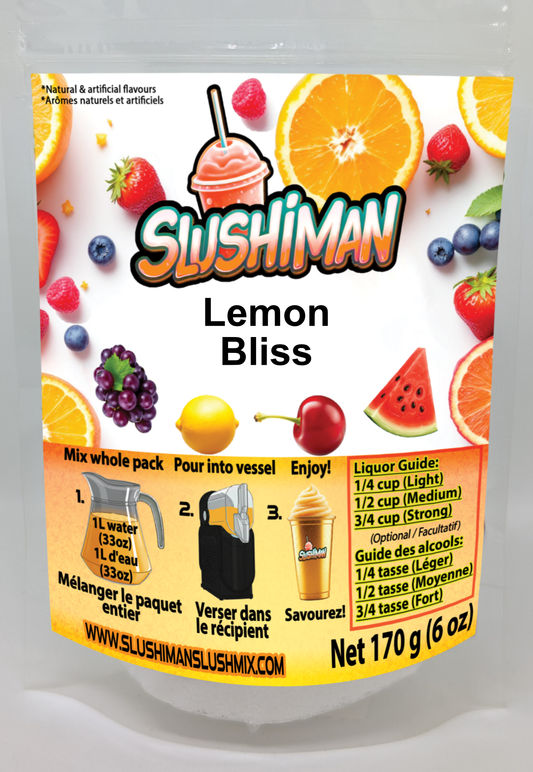 Slushiman - Lemon Bliss - Premium Slushy Powder Mix