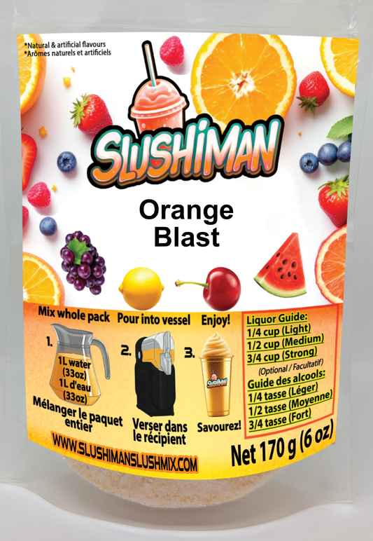 Slushiman - Orange Blast - Premium Slushy Powder Mix