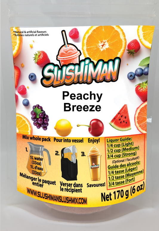 Slushiman - Peachy Breeze - Premium Slushy Powder Mix