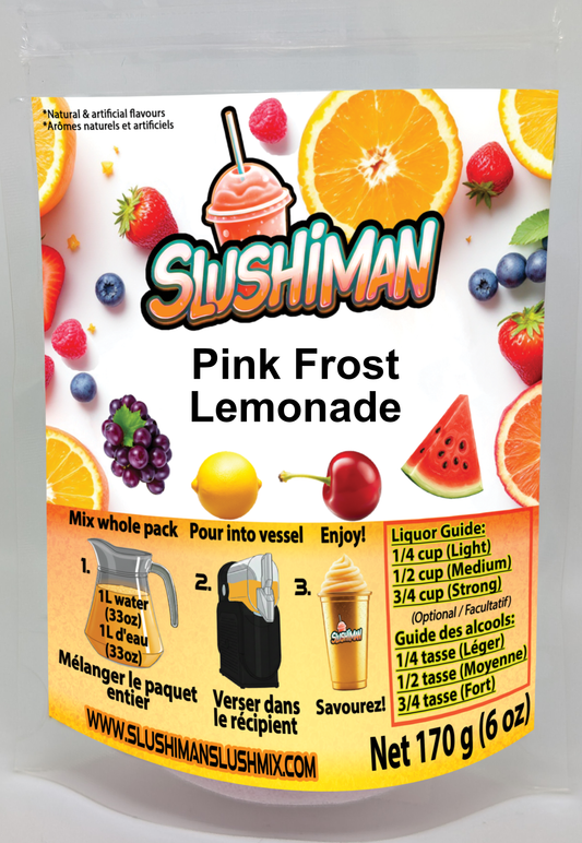 Slushiman - Pink Frost Lemonade - Premium Slushy Powder Mix
