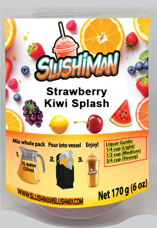 Slushiman - Strawberry Kiwi Splash - Premium Slushy Powder Mix