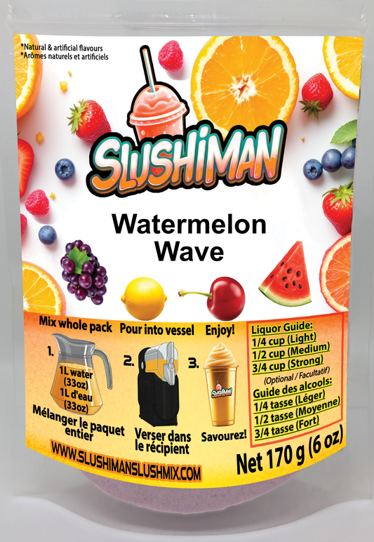 Slushiman - Watermelon Wave - Premium Slushy Powder Mix