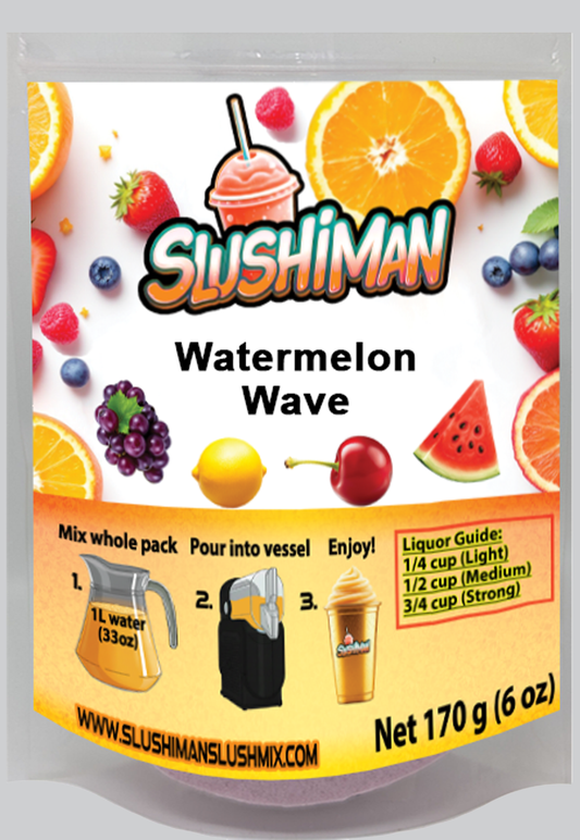Slushiman - Watermelon Wave - Premium Slushy Powder Mix