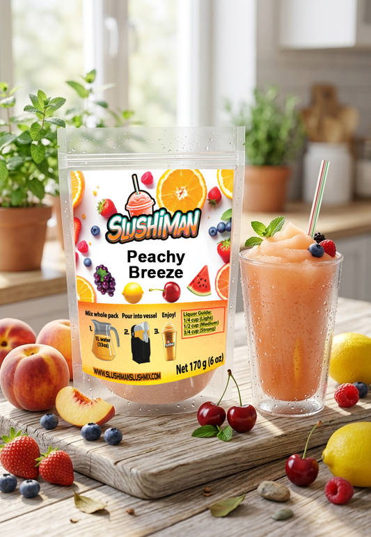 Slushiman - Peachy Breeze - Premium Slushy Powder Mix