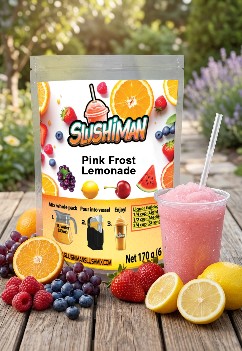 Slushiman - Pink Frost Lemonade - Premium Slushy Powder Mix