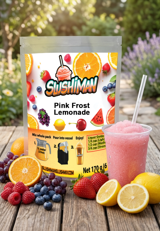 Slushiman - Pink Frost Lemonade - Premium Slushy Powder Mix