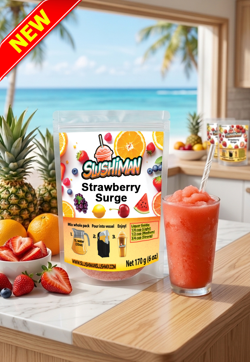 Slushiman - Strawberry Surge - Premium Slushy Powder Mix
