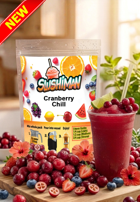 Slushiman - Cranberry Chill - Premium Slushy Powder Mix