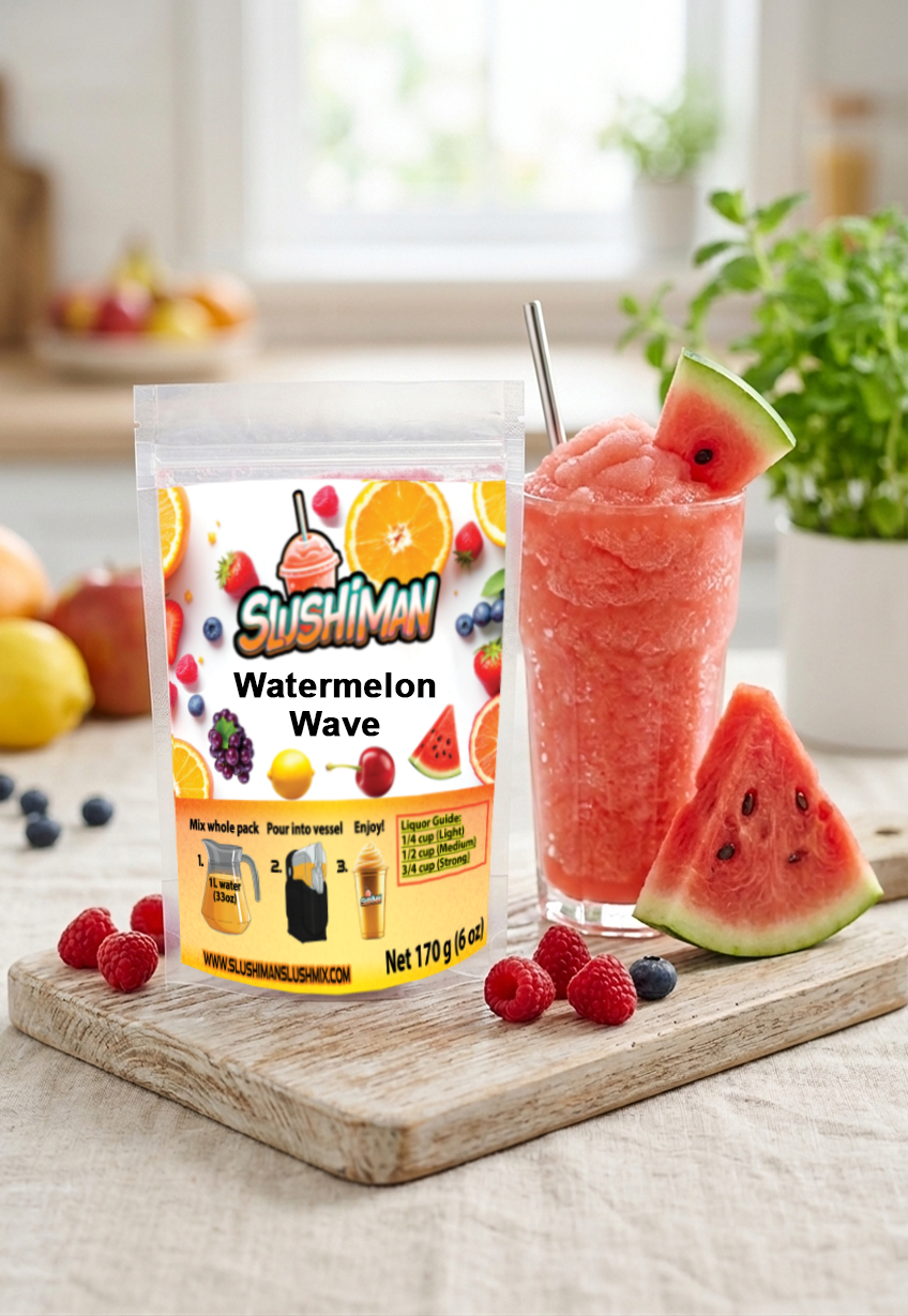 Slushiman - Watermelon Wave - Premium Slushy Powder Mix