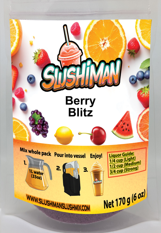 Slushiman - Berry Blitz - Premium Slushy Powder Mix