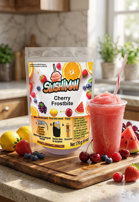 Slushiman - Cherry Frostbite - Premium Slushy Powder Mix