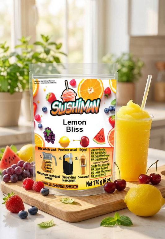 Slushiman - Lemon Bliss - Premium Slushy Powder Mix