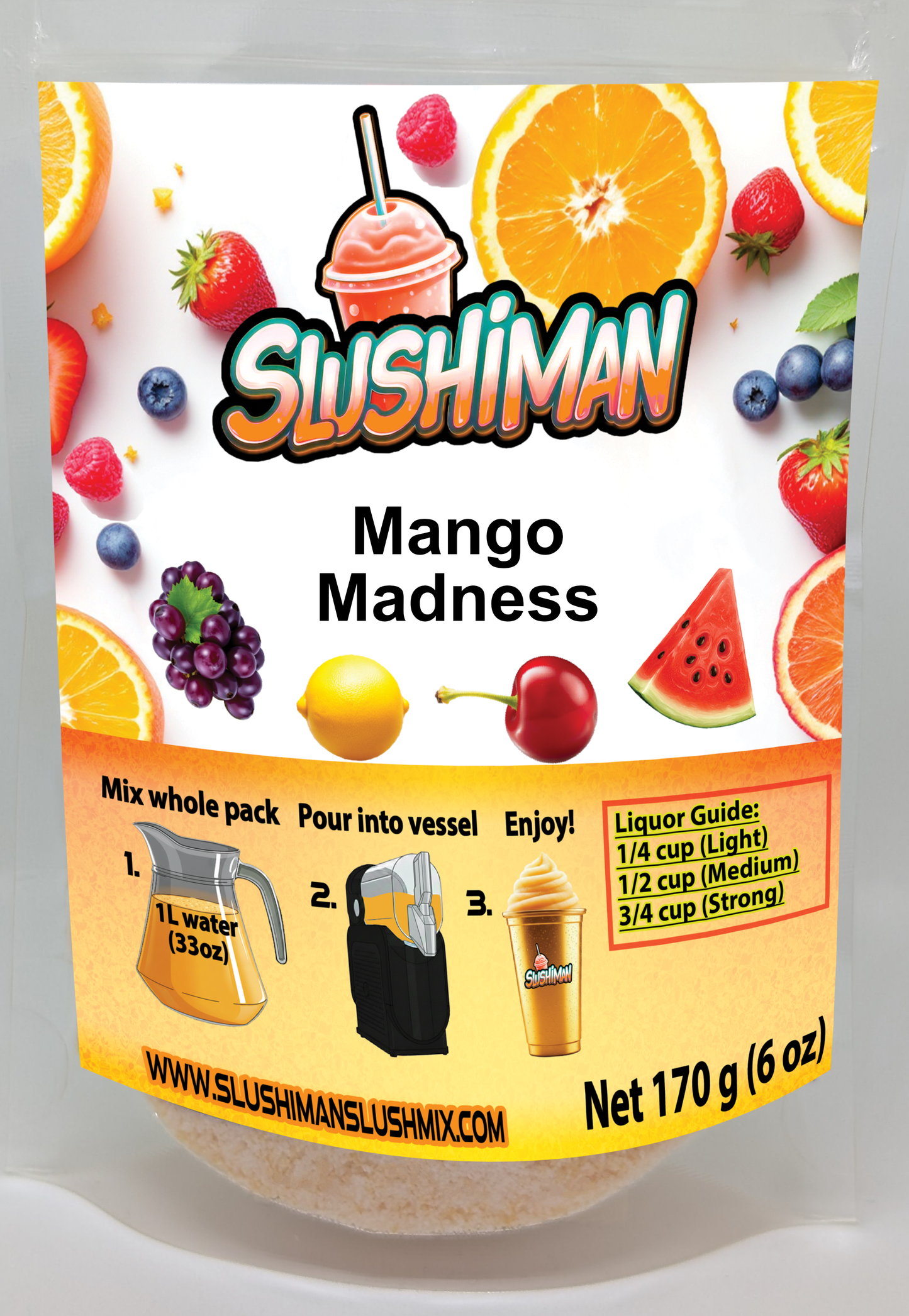 Slushiman - Mango Madness - Premium Slushy Powder Mix