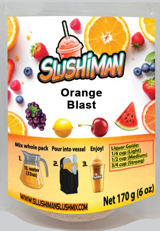 Slushiman - Orange Blast - Premium Slushy Powder Mix