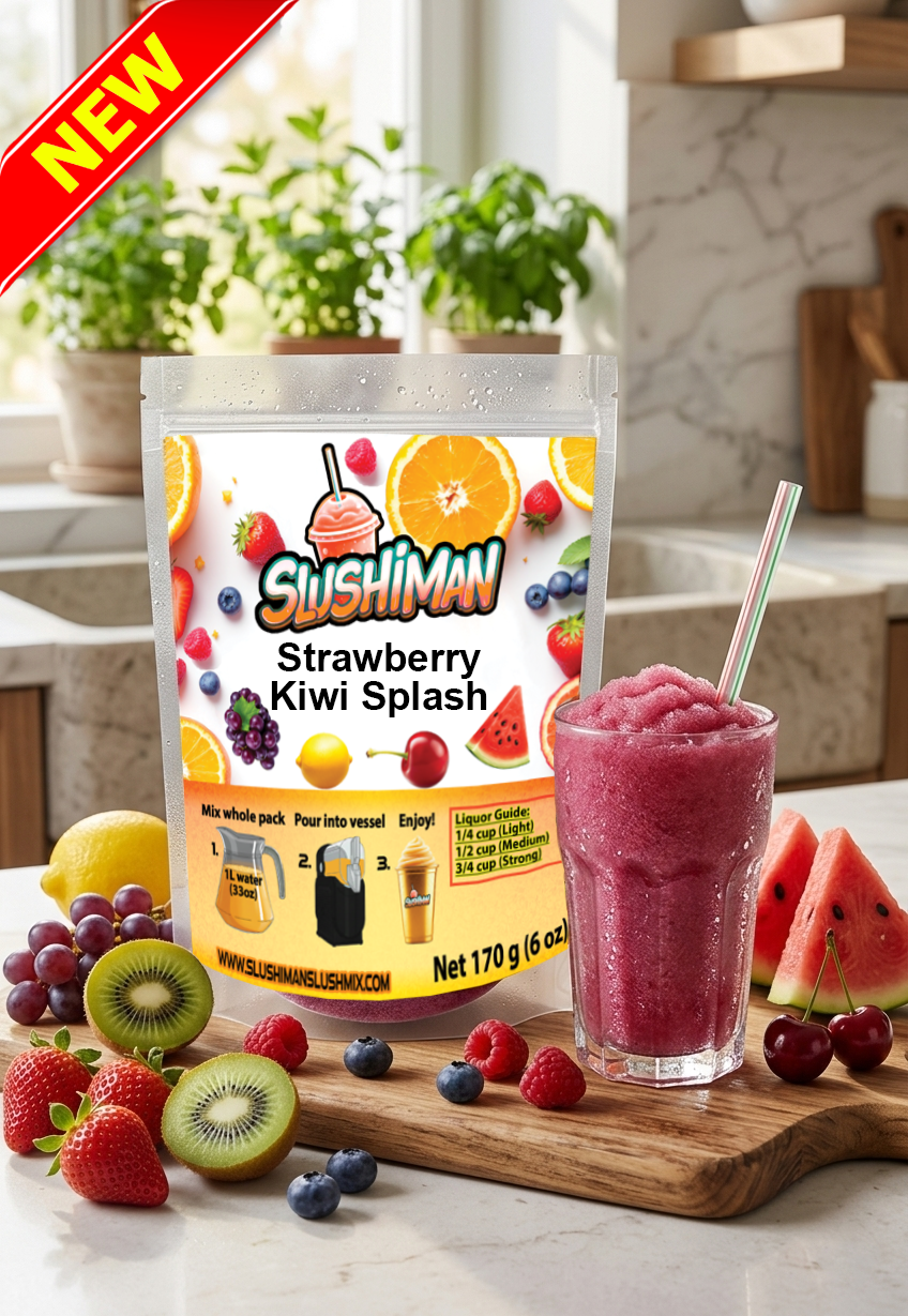 Slushiman - Strawberry Kiwi Splash - Premium Slushy Powder Mix
