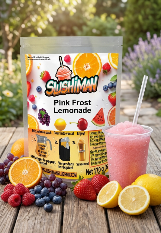 Slushiman - Pink Frost Lemonade - Premium Slushy Powder Mix
